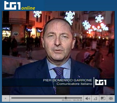 Pier Domenico garrone al TG1